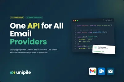 Multi-Provider Email API: Connect Gmail, Outlook and IMAP with One Integration