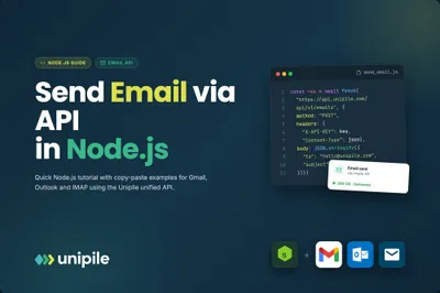 How to Send Email via API in JavaScript (Node.js Tutorial)