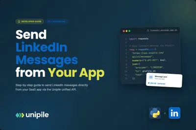 How to Send Message LinkedIn API from an App