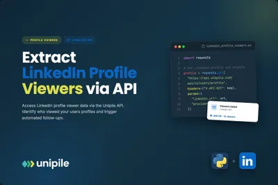 Extract LinkedIn Profile Viewers Using API