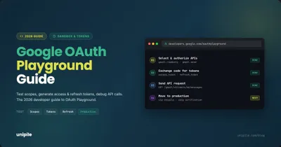 Google OAuth Playground — Complete Guide to Testing Scopes & Tokens (2026)
