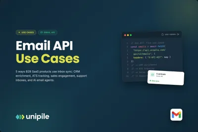 Email API Use Cases: 5 Ways B2B SaaS Products Use Inbox Sync (2026)