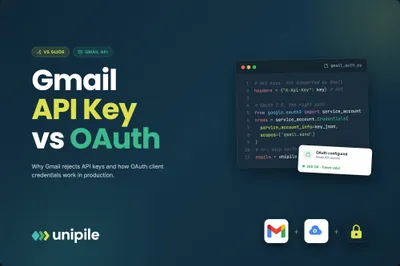 Gmail API Key vs OAuth: Why You Can't Skip OAuth (and What to Use Instead)