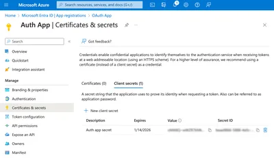 Copy Secret Value