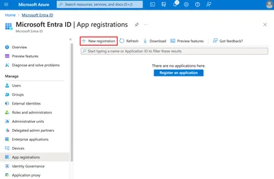 New App Registration